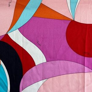 Emilio Pucci authentic 100% silk fabric. 57x118” for apparel or upholstery